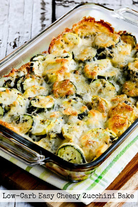 Low-Carb Easy Cheesy Zucchini Bake