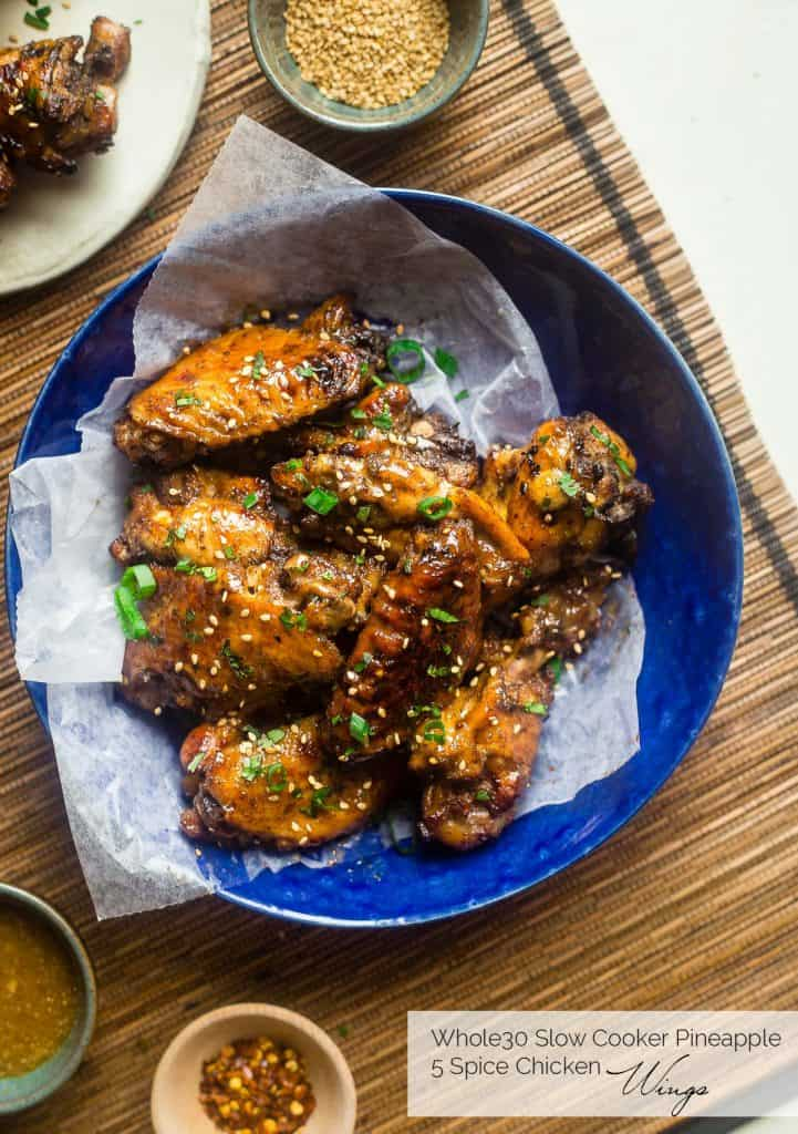 Pineapple 5 Spice Paleo Whole30 Chicken Wings